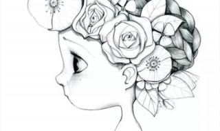 黑白装饰画简单易画